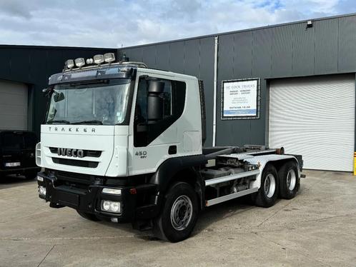 Iveco TRAKKER 450evv 6x4 HAAKSYSTEEM 3.50WB BJ2013, Autos, Camions, Entreprise, Iveco, Autres carburants, Euro 5, TVA déductible