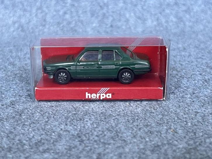 BMW E12 5 serie Alpina B7 Turbo groen Herpa 1:87, Hobby en Vrije tijd, Modelauto's | 1:87, Gebruikt, Auto, Herpa, Ophalen of Verzenden