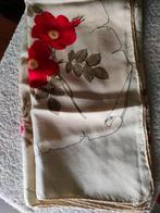 sjaal nylon bloemen rood klaprozen, Ophalen of Verzenden, Zo goed als nieuw, Sjaal