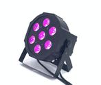 Nouveau PAR LED PLAT RGBWAUV DE PREMIÈRE CLASSE 7 X 24 W, Musique & Instruments, Enlèvement ou Envoi, Neuf, Lumières, Commande sonore
