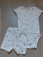 Set short + bloes H&M - meisje - wit - maat 80, Enfants & Bébés, Vêtements de bébé | Taille 80, Fille, Ensemble, Enlèvement ou Envoi