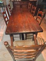 kloostertafel, Oud rustiek antiek, Enlèvement, Utilisé, 50 à 100 cm