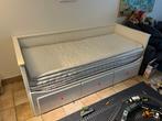 IKEA Hemnes bedbank voor 2 personen (zonder matras), Huis en Inrichting, Ophalen, Gebruikt, Wit, Tweepersoons