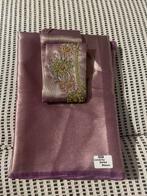 Paars Saree met embroidery aari werk blouse, Indian, Ophalen of Verzenden, Nieuw