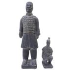 Asian Art - 2 terracotta soldaten uit Xian - China, Ophalen of Verzenden