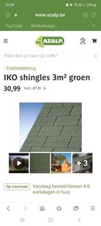 Number one shingle groen tuinhuis dakbekleding !!!, Tuin en Terras, Schaduwdoeken, Ophalen, Zo goed als nieuw