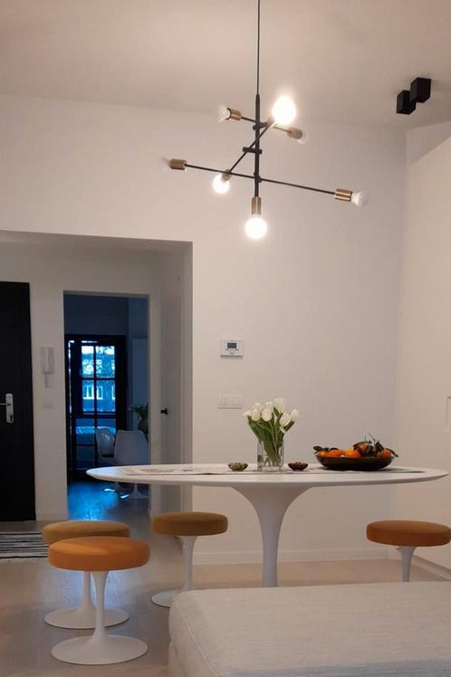 Extensible table tulipe uittrekbare tulipe tafels saarinen, Huis en Inrichting, Lampen | Plafondlampen, Zo goed als nieuw, Glas