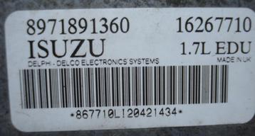 EDU OPEL 1.7L Pompe ISUZU, Envoi, Utilisé, Opel