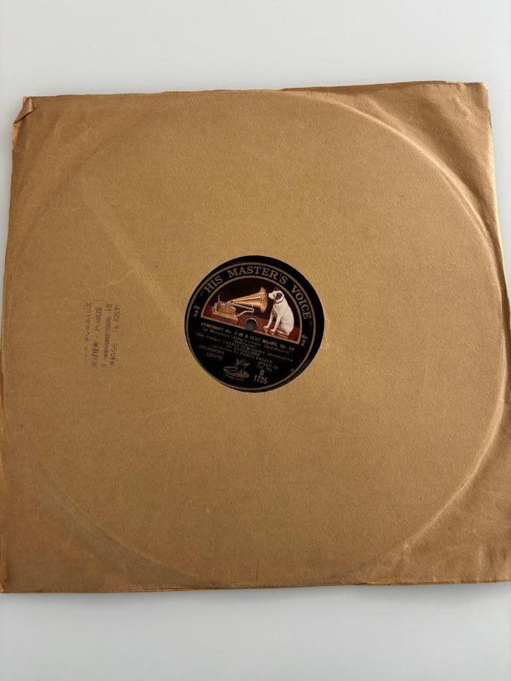 4x78 RPM Pablo Casals Symphony Orchestra Barcelona Beethoven, Cd's en Dvd's, Vinyl | Klassiek, Zo goed als nieuw, Classicisme