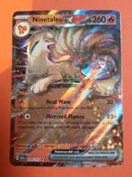 038 Ninetales ex - 151 - Pokémon, Ophalen of Verzenden, Zo goed als nieuw, Losse kaart, Foil