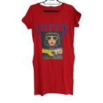 Shirt jurk Queen rood S, Kleding | Dames, Jurken, Verzenden, Nieuw, Maat 36 (S), Rood