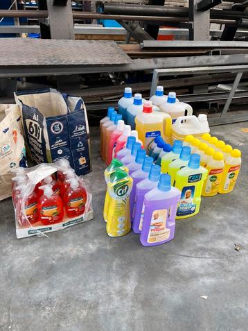 Diverse kuisproducten (vloer/keuken/vaatwas/handzeep) beschikbaar voor biedingen