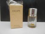 ancien flacon eau de parfum vide Escape Calvin Klein, Collections, Enlèvement ou Envoi, Utilisé, Bouteille de parfum