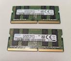 SAMSUNG DDR4 2x 16GB 2Rx8 3200AA PC4 SODIMM RAM, Computers en Software, RAM geheugen, Zo goed als nieuw, DDR4, 3200AA, Laptop
