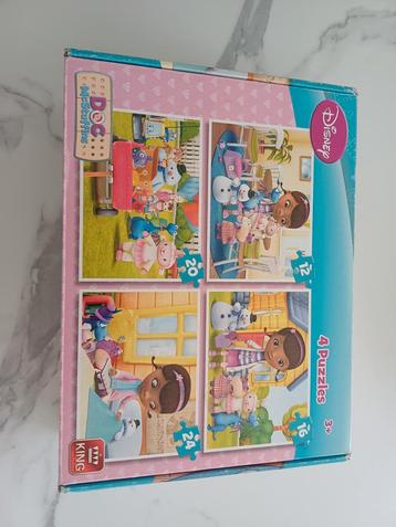 4 puzzels in 1 Doc McStuffins Disney beschikbaar voor biedingen