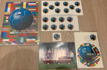 Coupe du Monde de Football 98 - collection timbres beschikbaar voor biedingen