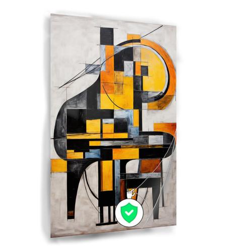 Piano abstract Poster 50x75cm glans, Huis en Inrichting, Woonaccessoires | Wanddecoraties, Nieuw, Verzenden