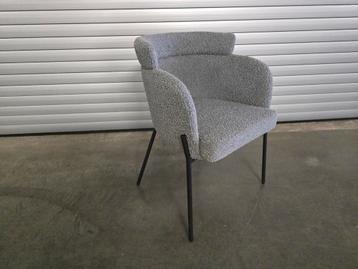 6 Stoelen Luca Grijs bouclé  beschikbaar voor biedingen