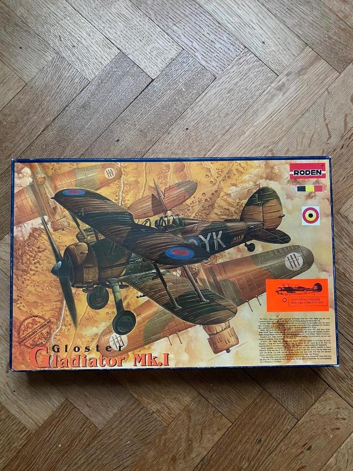 GLOSTER GLADIATOR Mk.I - BELGISCHE LUCHTMACHT - 1/48, Hobby en Vrije tijd, Modelbouw | Vliegtuigen en Helikopters, Nieuw, Vliegtuig