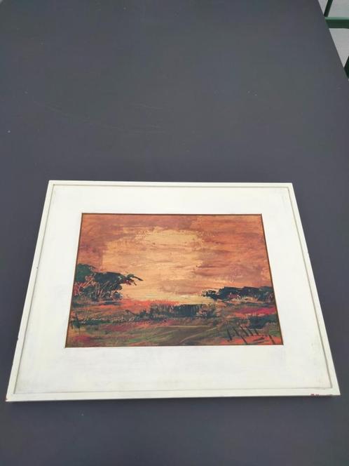 50s olieverf schilderij impressionisme Schuddeboom kunst, Antiek en Kunst, Kunst | Schilderijen | Klassiek, Ophalen of Verzenden