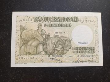 Zo goed als nieuw 50 francs Anto Carte 1947! beschikbaar voor biedingen