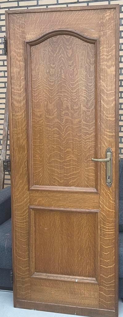 2 x Deuren, Doe-het-zelf en Bouw, Deuren en Vliegenramen, Gebruikt, Binnendeur, Minder dan 200 cm, 80 tot 100 cm, Hout, Vouwdeur