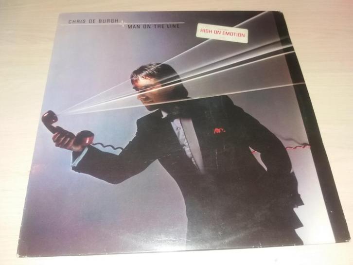 Disque vinyl 33 tours chris de burgh man on the line, CD & DVD, Vinyles | Pop, Comme neuf, 1980 à 2000, Enlèvement ou Envoi