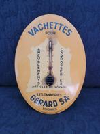 Soignies 1935 reclamethermometer, Ophalen of Verzenden, Gebruikt, Reclamebord