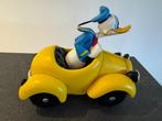 Disney - Angry Donald In Yellow Car, Ophalen of Verzenden, Donald Duck, Gebruikt, Beeldje of Figuurtje