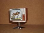Lundby televisie met afbeelding van jumpingpaard en -ruiter, Utilisé, Enlèvement ou Envoi