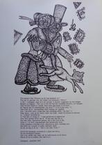PJEROO ROOBJEE / DE ZWARTE PANTER / ZW-W ZEEFDRUK / 63x44cm, Ophalen of Verzenden