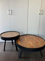 Salontafel (2 stuks), Huis en Inrichting, Tafels | Salontafels, Ophalen, 50 tot 75 cm, Rond, Zo goed als nieuw