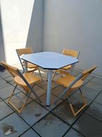 Tuintafel met 4 stoelen, Tuin en Terras, Tuinsets en Loungesets, Ophalen, Gebruikt