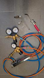 Universele branderset met gas- en zuurstoffles, Ophalen, Gebruikt