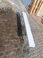 2 Witte opvouwbare bank van kunststof en ijzer, Tuin en Terras, Plastic