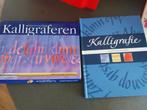 2 boeken kalligrafie, Ophalen, Gebruikt, Boek of Gids