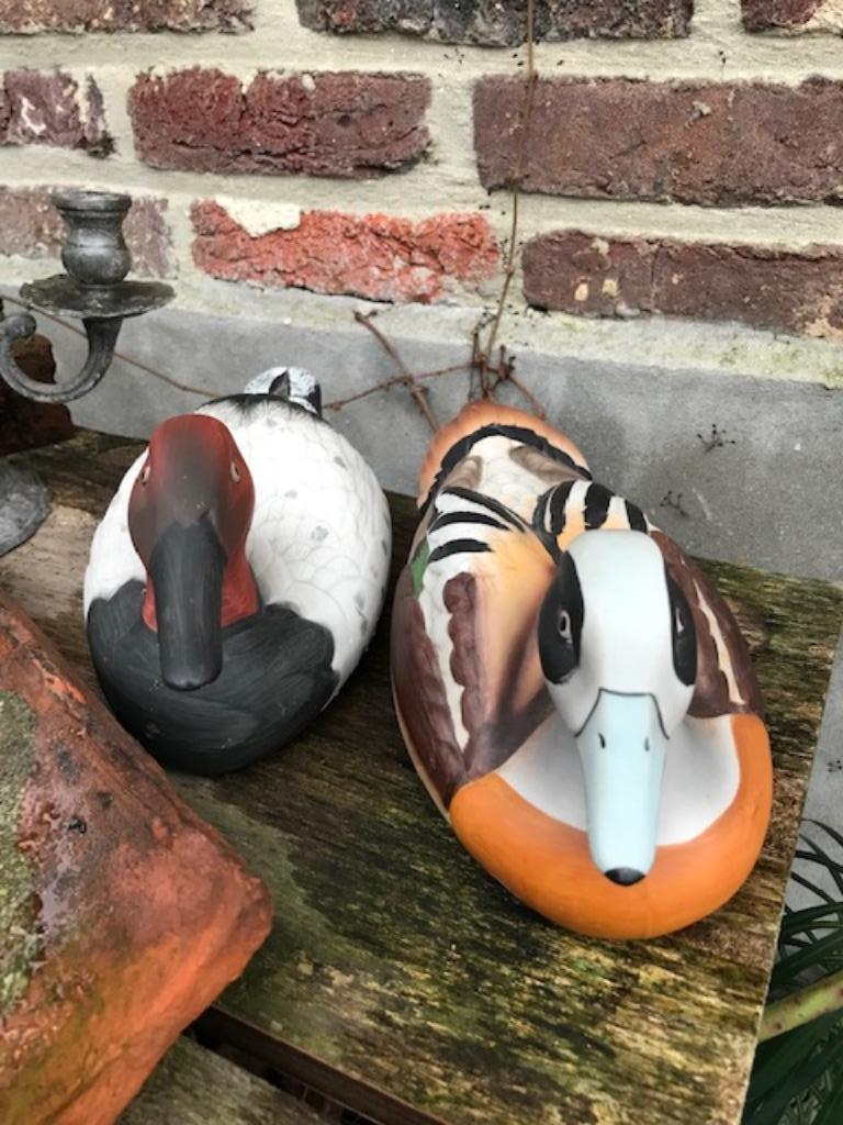 Koppel wilde eenden porcelein, Ophalen