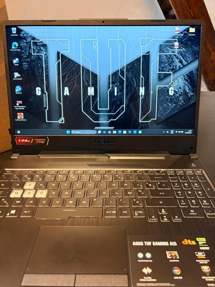 ASUS TUF Gaming A15, Computers en Software, Windows Laptops, 15 inch, SSD, 3 tot 4 Ghz, 16 GB, Gaming, Ophalen