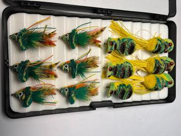 lot mouches pour le brochet - pêche mouche beschikbaar voor biedingen
