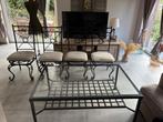 Table salon + chaises salle à manger, Autres couleurs, Enlèvement, Utilisé, Métal