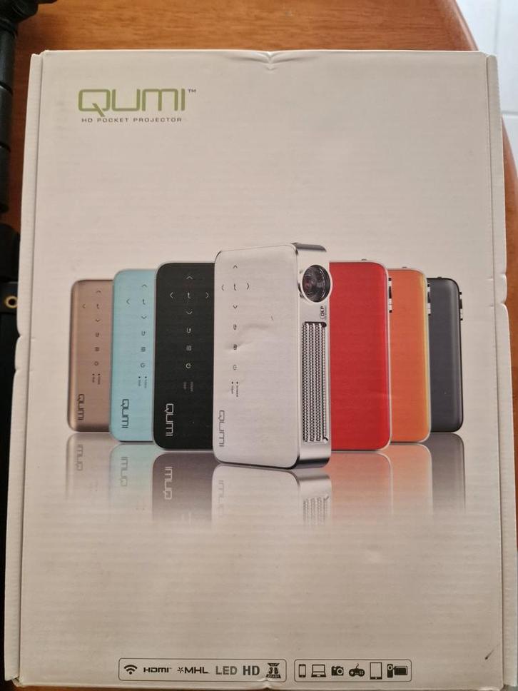 Viviyek Qumi HD pocket projector totaalpakket, Audio, Tv en Foto, Beamers, Zo goed als nieuw, Ophalen of Verzenden