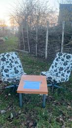 Gratis zetels en tafeltje, Jardin & Terrasse, Enlèvement, Utilisé