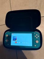 Nintendo switch lite met hoes, Games en Spelcomputers, Spelcomputers | Nintendo Switch Lite, Ophalen, Turquoise, Gebruikt, Met beschermhoes of tas