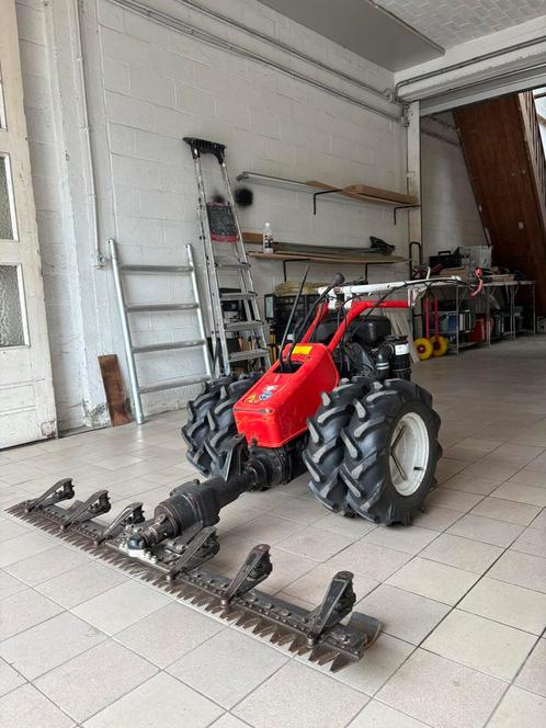 Bucher balkmaaier met Rotax motor, Tuin en Terras, Grasmaaiers, Gebruikt, Benzine-grasmaaier, 50 cm of meer, Balkmaaier, Versnellingen