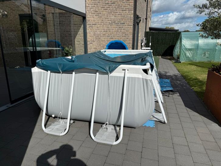 Zwembad 4m bij 2m Intex 2 x erin geweest, Tuin en Terras, Zwembaden, Zo goed als nieuw, Ophalen