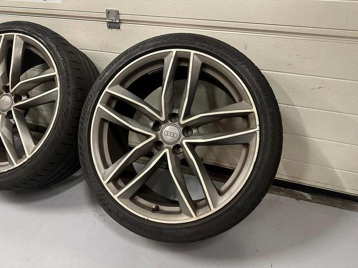 20inch Originele Audi VW RS-line Velgen set! 5x112 A merk ba, Auto-onderdelen, Banden en Velgen, Banden en Velgen, Zomerbanden