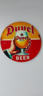 Duvel reclamebord alu 20 cm rond., Verzamelen, Ophalen of Verzenden, Nieuw, Reclamebord