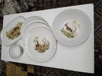 Service à fromage 08 pièces, Maison & Meubles, Enlèvement, Comme neuf, Porcelaine, Service complet