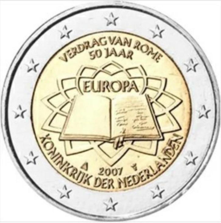 2 euro Nederland 2007 - Verdrag van Rome (UNC), Postzegels en Munten, Munten | Europa | Euromunten, Losse munt, 2 euro, Overige landen