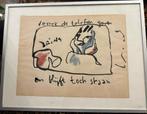 Herman Brood  Verrek de telefoon gaat  Stift Tekening op pap, Antiek en Kunst, Ophalen